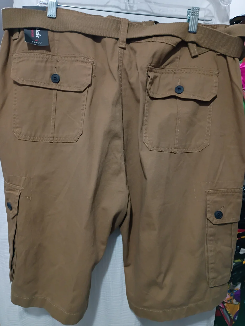 AEROPOSTALE Men's Tan Cargo Shorts - Utility Pocket Style - SIZE 42 NWT